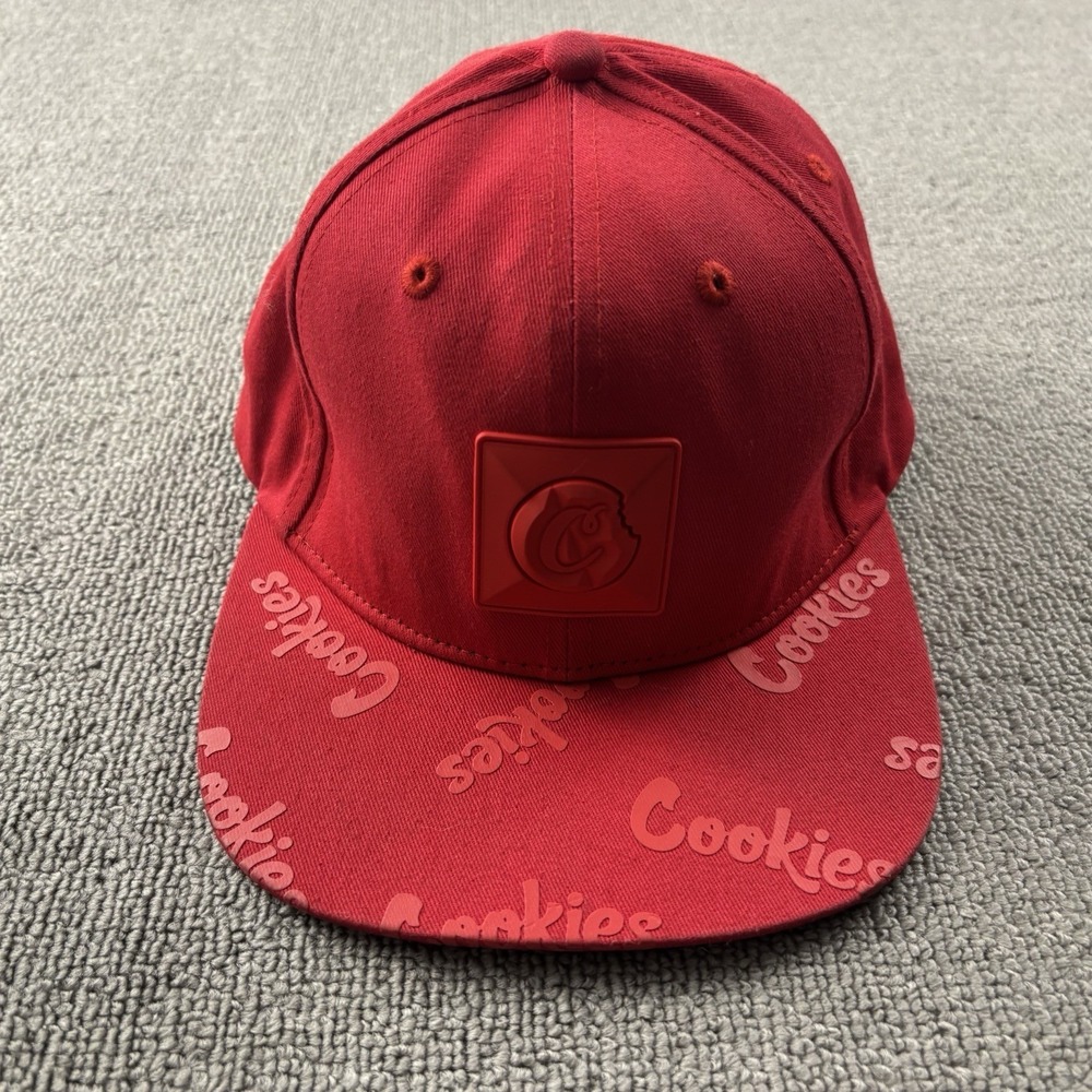 Cookies Hat Adult One Size Red Adjustable Cap Casual Men's